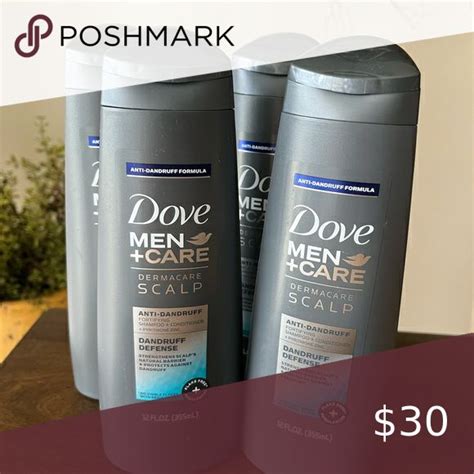 Four New Dove Men Care Dermacare Scalp Anti Dandruff Shampoo Plus