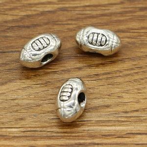 Pcs Football Rugby Beads European Bead Sports Beads Spacers Antique