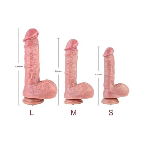 Hismith 10 3 Dual Density Ultra Realistic Silicone Dildo With KlicLok