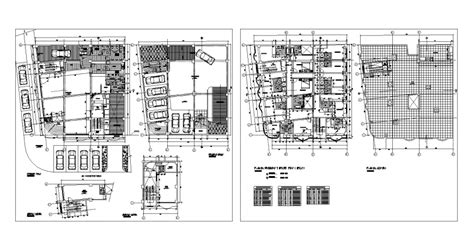 Parking plan with floor plan with residential area dwg file | Floor plans, How to plan, Residential