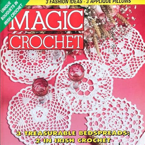 Magic Crochet Magazine Crochet And Knitting Magazine Vintage 53