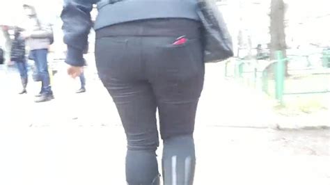 Hot Blond Strutting That Spandex Ass ThisVid