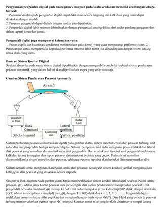 Konsep Dasar Sistem Kendali Digital Konsep Dasar Sistem Kendali Digital