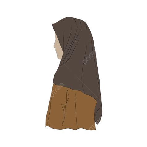 Veiled Woman Vector Hd Images Veiled Woman Woman Veiled Muslim PNG