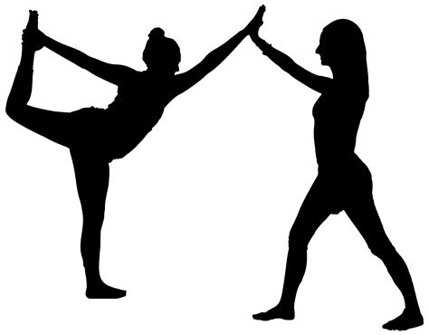 Download Cooperative Yoga Silhouette SVG | FreePNGimg