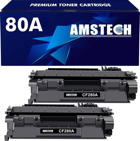 Amstech Compatible Toner Cartridge Replacement For Hp 80a Cf280a 80x Cf280x Black