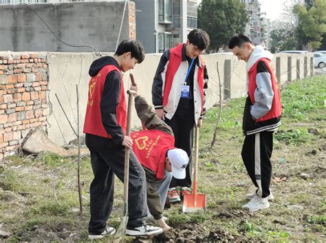 “植”出青春年华 争做时代青年——会计学院学生参加弋江嘉园社区“植树节”活动