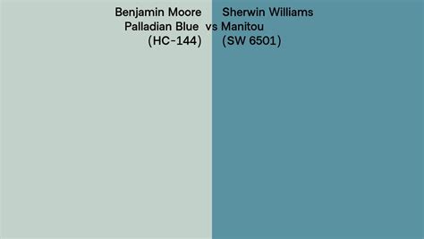 Benjamin Moore Palladian Blue Hc Vs Sherwin Williams Manitou Sw