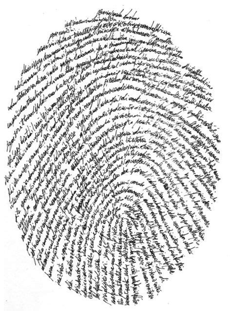 Fingerprints Art Therapy Directives Typography Portrait