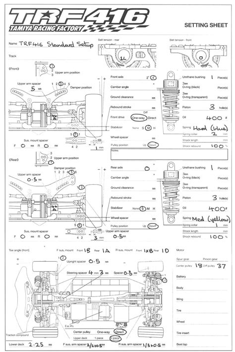 Tamiya TRF416 - Standard Setup