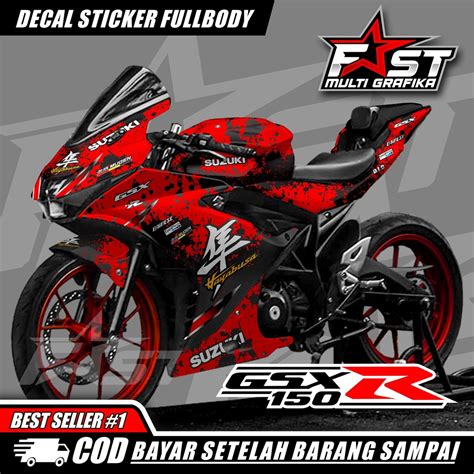 Jual Decal Stiker Suzuki Gsx Full Body Motif Hayabusa Shopee Indonesia