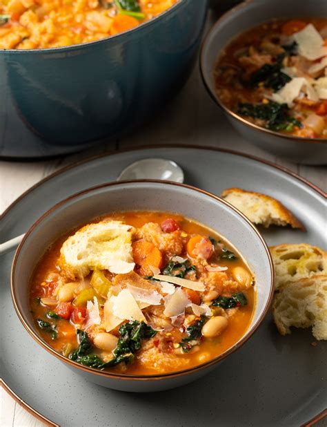 Rustic Ribollita (Tuscan White Bean Soup) - A Spicy Perspective