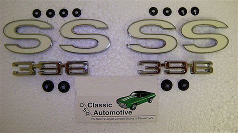 Ss Fender Emblems Pc Set Chevelle El Camino W Clips Nice