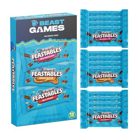 Feastables Beast Games Chocolate Bar Box, Milk Australia | Ubuy