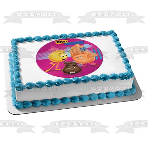 Emoji High Five Pou Smiley Face Edible Cake Topper Image ABPID22030 – A Birthday Place