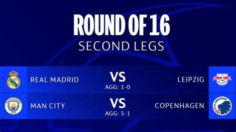 Jadwal Liga Champions Malam Ini Real Madrid Vs Leipzig Man City Vs