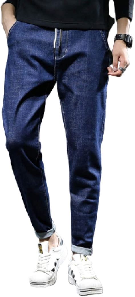 Pantalones Vaqueros Holgados De Verano Para Hombre El Sticos De Gran