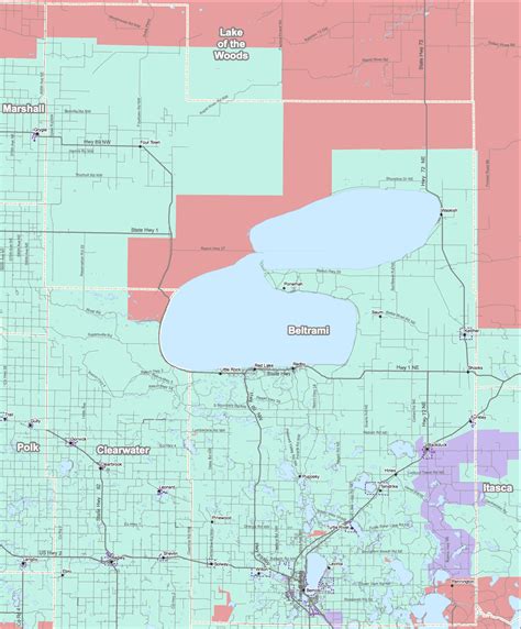 Beltrami County Map