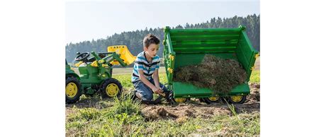 Rolly Toys RollyMulti Trailer John Deere Kipper Dreiseitenkipper Mit