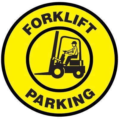 floor signs forklift parking seton