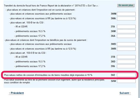 Plus Value Immobili Re Comment Remplir La D Claration De Revenus