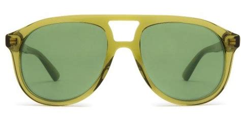 Gucci Sunglasses In Green For Men Lyst