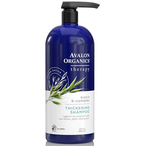 avalon organics therapy biotin  complex thickening shampoo