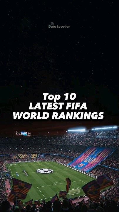 Latest Top 10 Fifa World Ranking Top10 Fifa Ranking Data Location