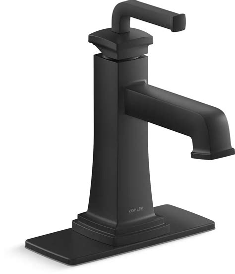 Kohler Single Handle Monoblock Bathroom Sink Faucet In Matte Black Ferguson In 2024 Sink