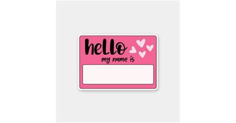 Graffiti Hello My Name Sticker Zazzle