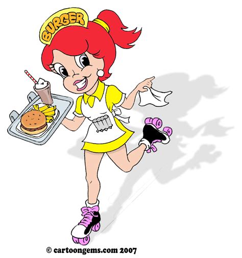 Cartoon Waitress Clip Art Library