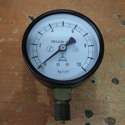 Jual Pressure Gauge Manoneter 3 Raket 0 10 Kg Cm2 Nisshin Drat 3 8