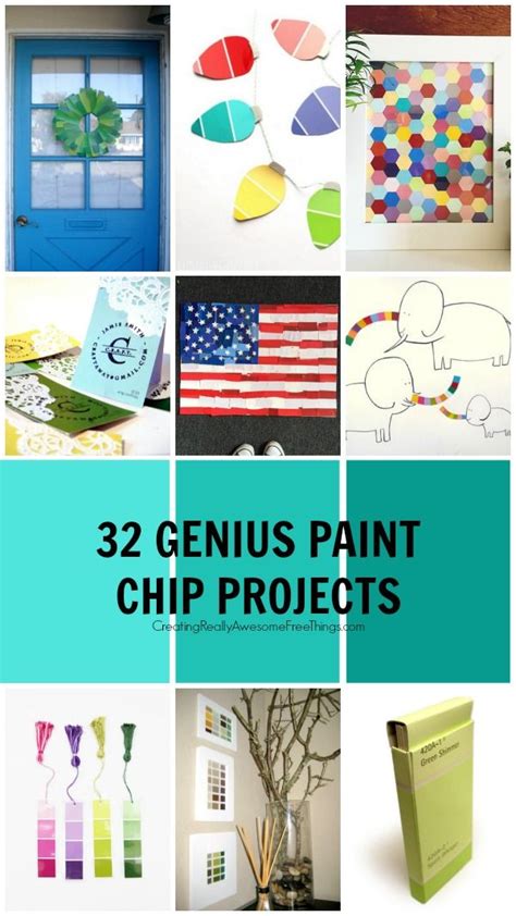 32 Paint Chip Projects Craft Bloglovin Easy Diy Crafts