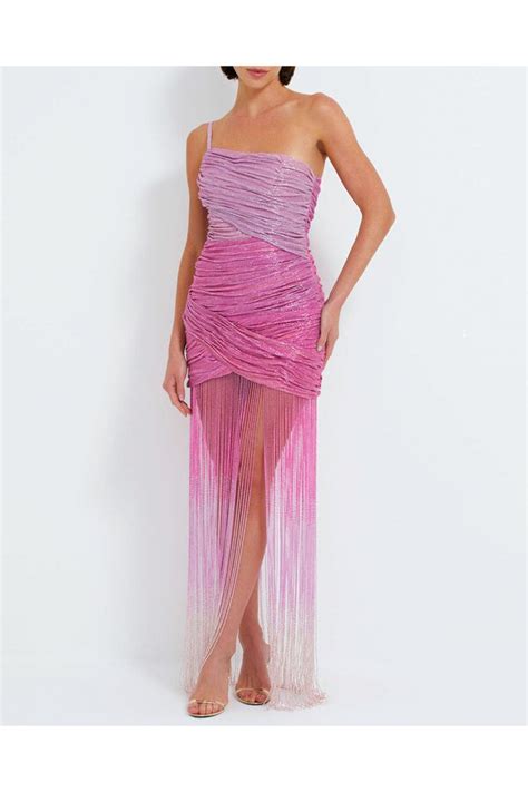 PatBO Ombre Beaded Gown Exclusive Pink Editorialist