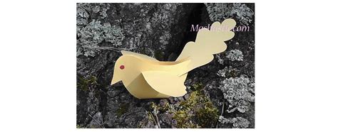 3D Paper Bird Diy Mashustic