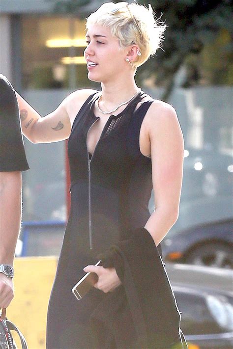 Miley Cyrus Wears Tight Spandex One Piece While Out In La