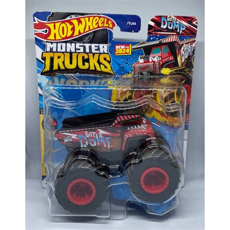 Jual Hot Wheels Monster Trucks Gotta Dump Red Mud 1 64 Hotwheels Truck Shopee Indonesia