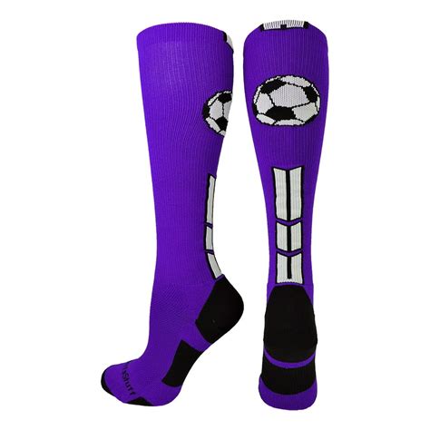 Madsportsstuff Soccer Socks With Soccer Ball Logo Over The Calf