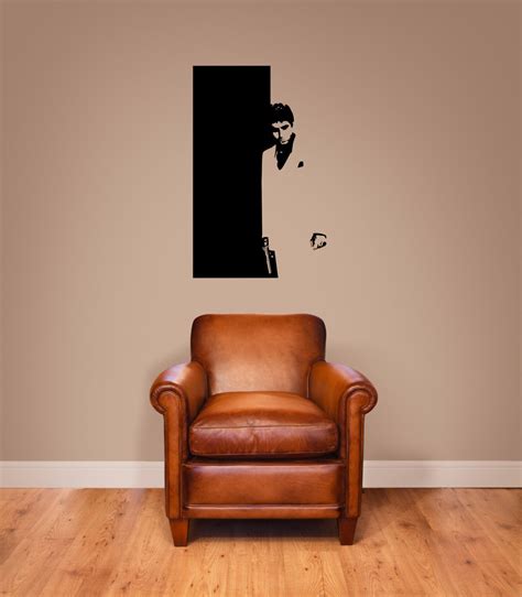 Scarface Movie Silhouette Vinyl Wall Art Decal Sticker Graphic Etsy