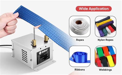 Romech W Electric Rope Cutter Hot Knife Thermal Blade Bench Mount Cutting Tool Kit For Braid