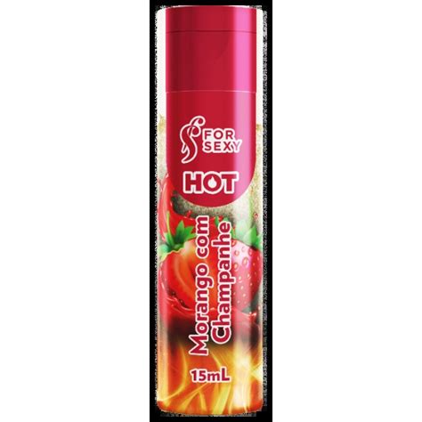 Gel Hot Comest Vel Sabor Morango Champanhe Ml For Sexy Dss Sex Shop