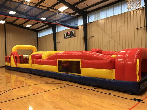 Obstacle Course Inflatable Bounce Houses Water Slides For Rent