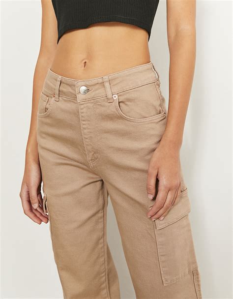 Beige High Waist Cargo Hose TALLY WEiJL Online Shop