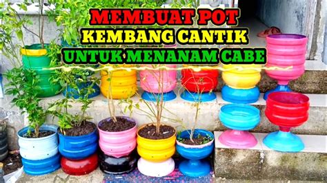 Cara Membuat Pot Bunga Cantik Dari Galon Bekas Ro Part Youtube