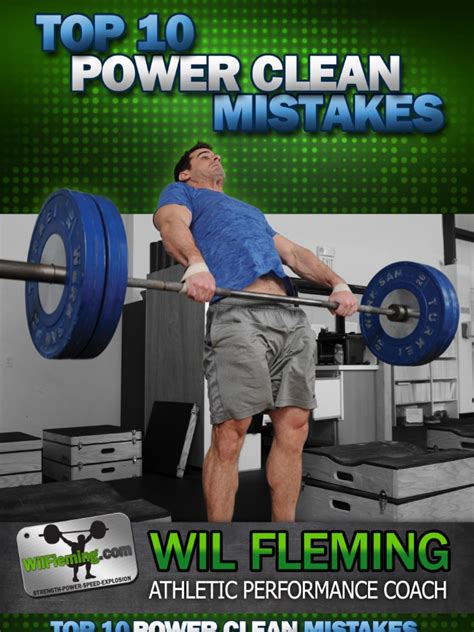 Top 10 Power Clean Mistakes Pdf Lift Force Sports