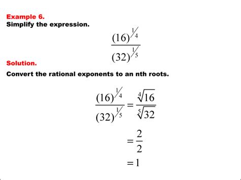 Math Examples Collection Rational Exponents Media4Math