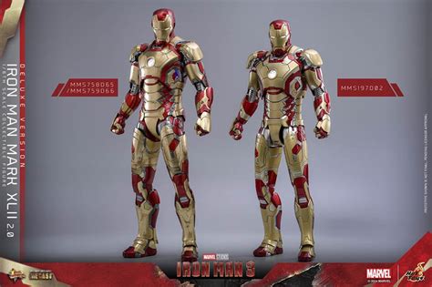 Iron Man Mark XLII Deluxe Iron Man III Hot Toys MMS D Scale Figure