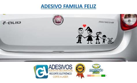 Adesivo Minha Fam Lia Feliz Para Carro Moto Personalizado R Em