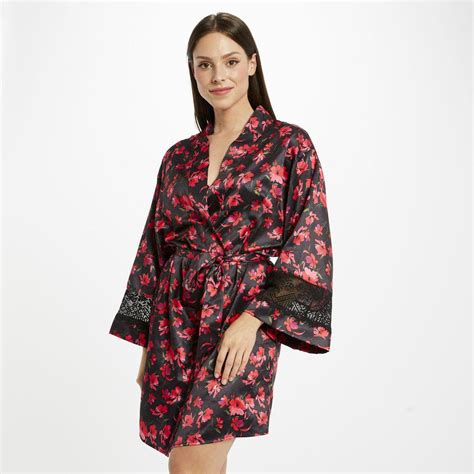 Kimono Morgan Lingerie LOREN Noir Morgan Lingerie Fitancy
