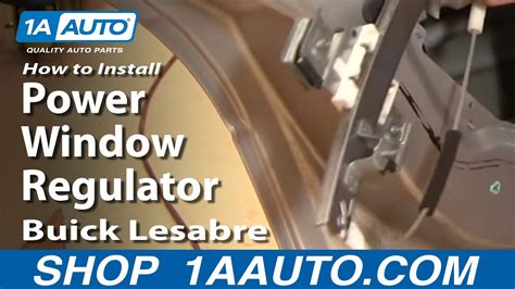 How To Replace Rear Window Regulator Buick Lesabre Youtube